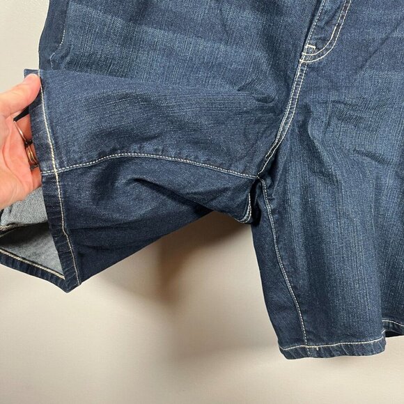 Torrid Boyfriend Bermuda Shorts Size 24 Moonlit Dark Wash Denim High Rise - Picture 7 of 10